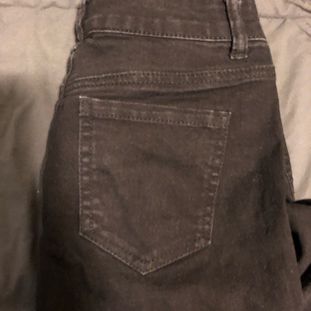 ASOS fringed bottom jeans
